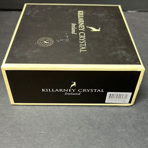 Killarney Crystal Votive Tea Candle Holder Ireland New in Box - Picture 10 of 11